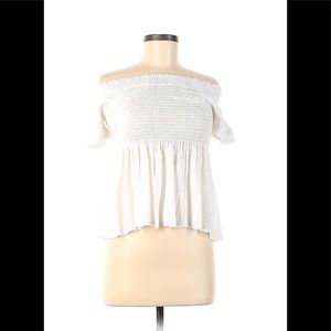 White off the shoulder top